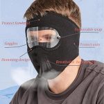 Windproof Anti Dust Full Face Masks Cycling Ski Breathable Masks Eye HD Anti Fog Goggles Hood Cover Winter Warm Hat Caps (random color)