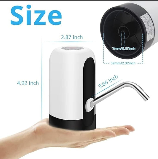 Automatic Electric Water Bottle Pump Dispenser – USB Rechargeable One-Touch Water Pump for Home, Office, Outdoor Use & Universal Gallon Bottle